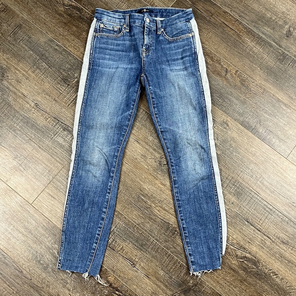 7 For All Mankind Blue Jeans Pants Denim ((size 24))